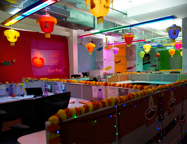 Diwali Decoration for Office Ghaziabad